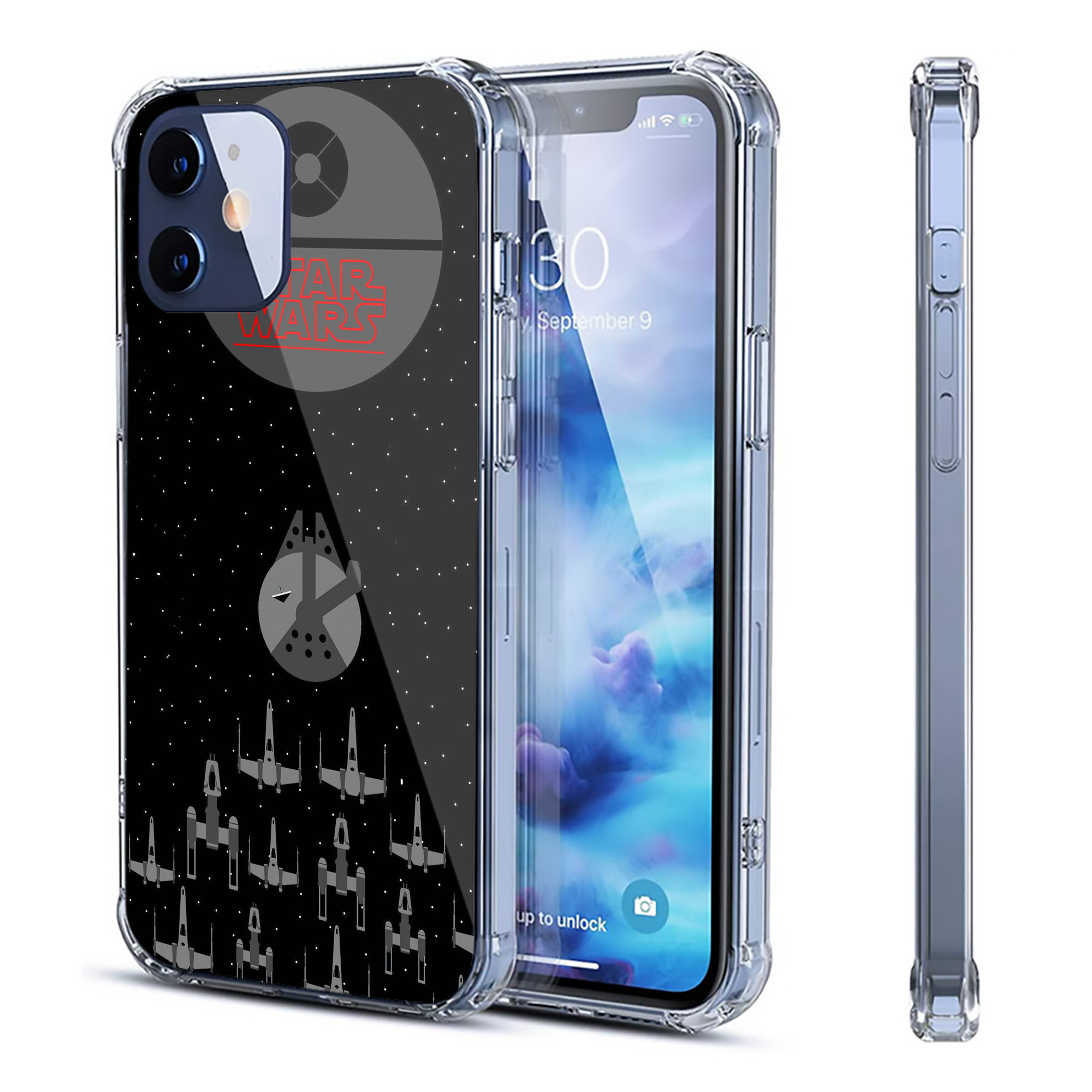 （画像用） スター・ウォーズ Star Wars 【iPhone 12シリーズ対応】透明スマホケース（クリアソフトケース）